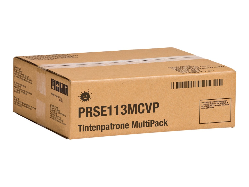 Kompatibel PRSE113MCVP Tintenflasche MultiPack Bk,C,M,Y VE=4 (ersetzt Epson 113)