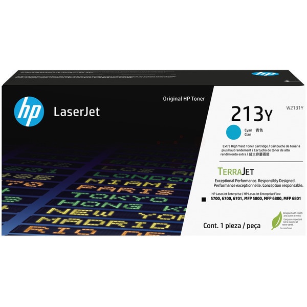 HP W2131Y/213Y Tonerkartusche cyan extra High-Capacity, 12.000 Seiten ISO/IEC 19798