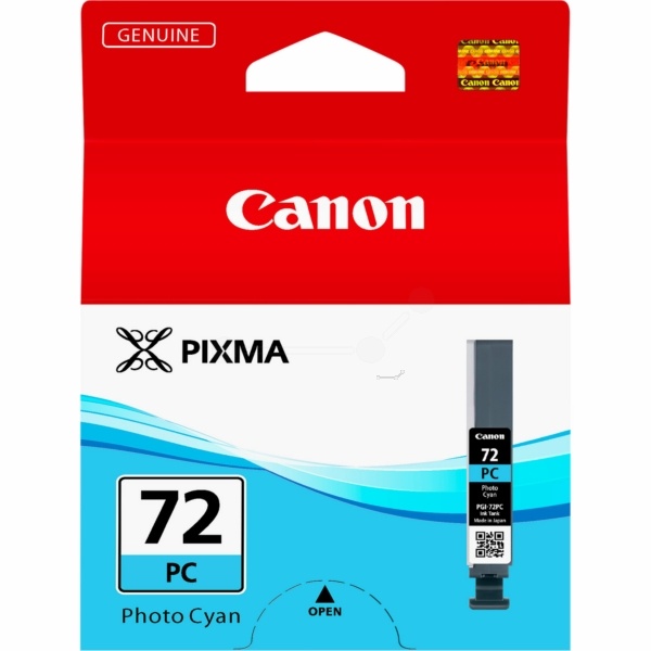 Canon 6407B001/PGI-72PC Tintenpatrone cyan hell 350 Fotos 14ml