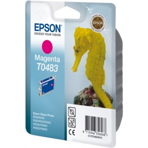 Epson C13T04834010/T0483 Tintenpatrone magenta, 400 Seiten/5% 13ml