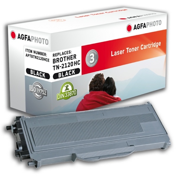 AgfaPhoto APTBTN2120HCE Toner-Kit, 5.200 Seiten ISO/IEC 19752 136 Gramm (ersetzt Brother TN2120)