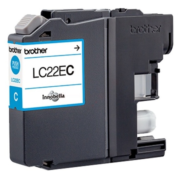 Brother LC-22EC Tintenpatrone cyan, 1.200 Seiten ISO/IEC 24711 11,8ml