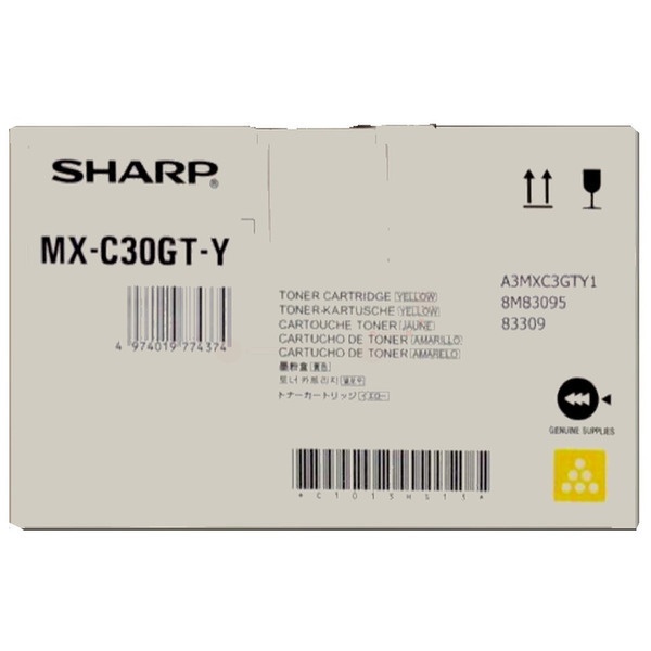 Sharp MXC-30GTY Toner-Kit gelb, 6.000 Seiten ISO/IEC 19752