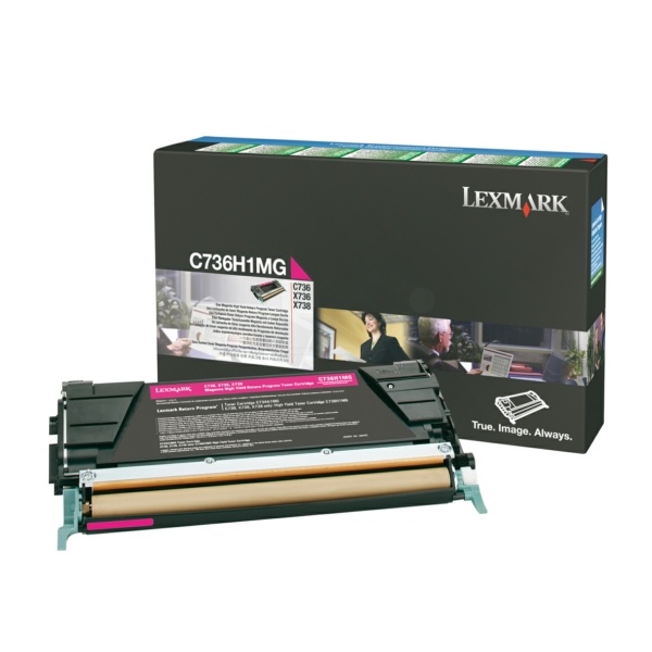 Lexmark C736H1MG Toner-Kit magenta return program, 10.000 Seiten ISO/IEC 19798