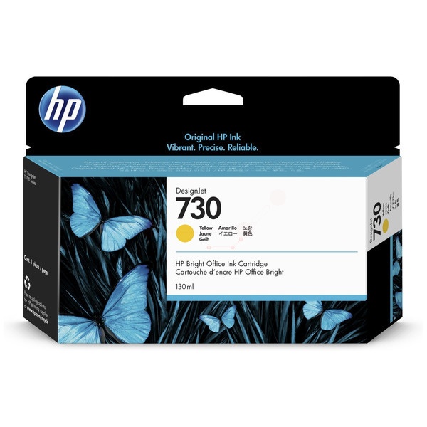 HP P2V64A/730 Tintenpatrone gelb 130ml