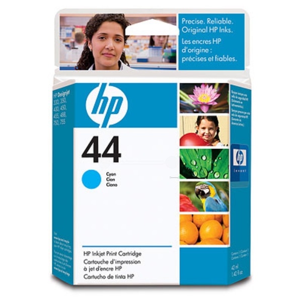 HP 51644CE/44 Druckkopfpatrone cyan, 1.600 Seiten ISO/IEC 24711 42ml