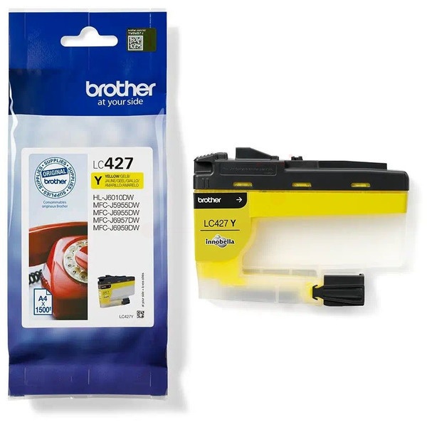 Brother LC-427Y Tintenpatrone gelb, 1.500 Seiten ISO/IEC 24711