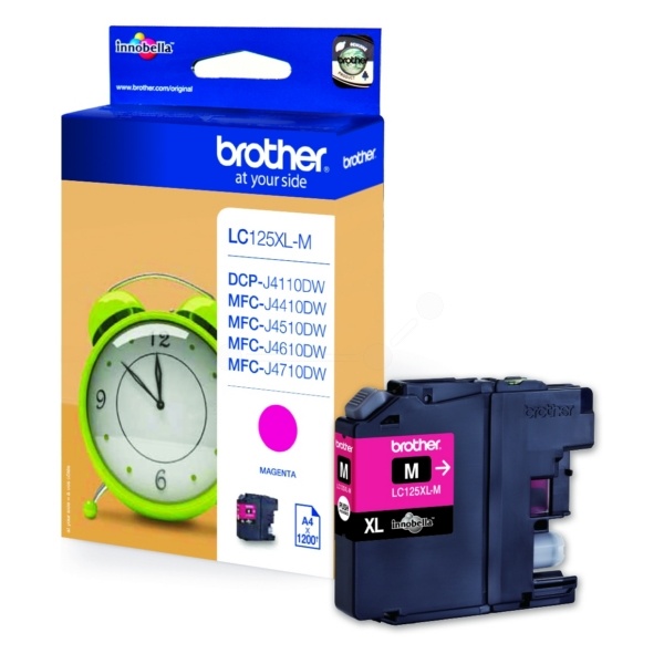 Brother LC-125XLM Tintenpatrone magenta, 1.200 Seiten ISO/IEC 24711 11ml