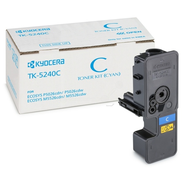 Kyocera 1T02R7CNL0/TK-5240C Toner-Kit cyan, 3.000 Seiten ISO/IEC 19798