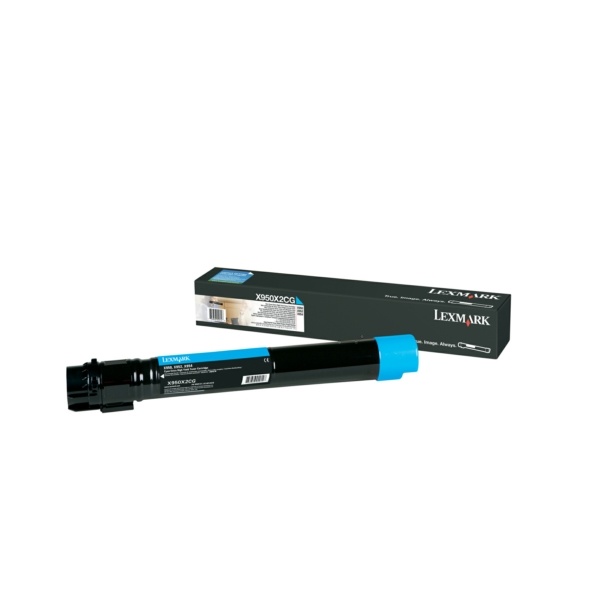 Lexmark X950X2CG Toner cyan extra High-Capacity, 22.000 Seiten ISO/IEC 19752