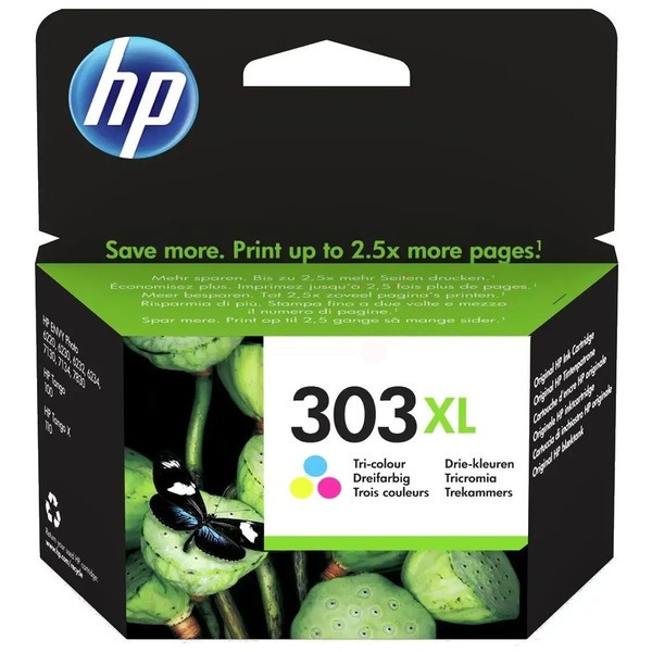 HP T6N03AE/303XL Druckkopfpatrone color High-Capacity, 415 Seiten 10ml