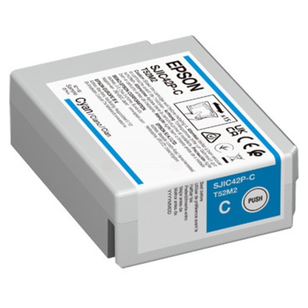 Epson C13T52M240/SJIC-42-P-C Tintenpatrone cyan 50ml